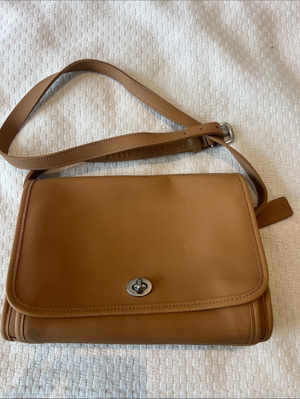 Coach Caramel Leather Crossbody Bag